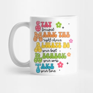 Smart Teacher, Don't Stress Do Your Best, Test Day, Teacher Testing, You Got This, Testing Exam Mug